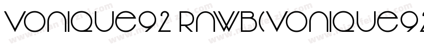 Vonique92 rnWB(Vonique92)字体转换